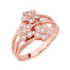 14k Rose Gold Diamond Engagement Ring