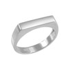 Sterling Silver Stackable Unisex Signet Ring