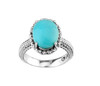 Sterling Silver Turquoise Gemstone Ring