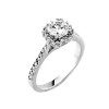 14k Gold CZ Solitaire Engagement Ring