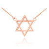 14K Rose Gold Star of David Necklace