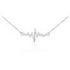 925 Sterling Silver Heartbeat Necklace