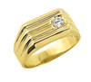 Men's Yellow Gold Diamond Ring