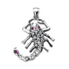 Sterling Silver Cubic Zirconia Scorpion Pendant