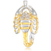 Men's gold scorpion pendant