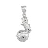 Sterling silver soccer ball charm