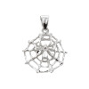 Sterling Silver Spider Web Charm Pendant