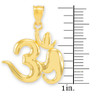 Gold Om Symbol Pendant Necklace