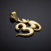 Gold Om Symbol Pendant Necklace