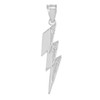 Sterling Silver Thunderbolt CZ Pendant Necklace