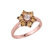 14k Rose Gold Diamond Proposal Ring