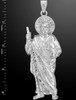 X-Large Sterling Silver St. Jude Pendant