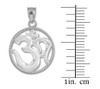 Sterling Silver Om Symbol Charm Pendant