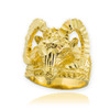 Gold Mountain Ram Aries Ring