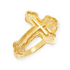 Gold Eastern Orthodox Cross Ring