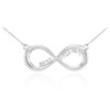 14K White Gold "BEST FRIENDS" Infinity Necklace