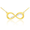 14K Two-Tone Gold "BEST FRIENDS" Infinity Necklace