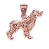 Rose Gold Cocker Spaniel Pendant Necklace