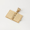 Yellow Gold 3D Armenian Bible Pendant Necklace