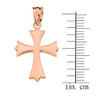 Rose Gold Roman Catholic Pendant Necklace