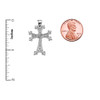 Eternity Armenian Cross "Khachkar" Sterling Silver Pendant Necklace (Small)