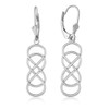 Sterling Silver Double Infinity Earring Set