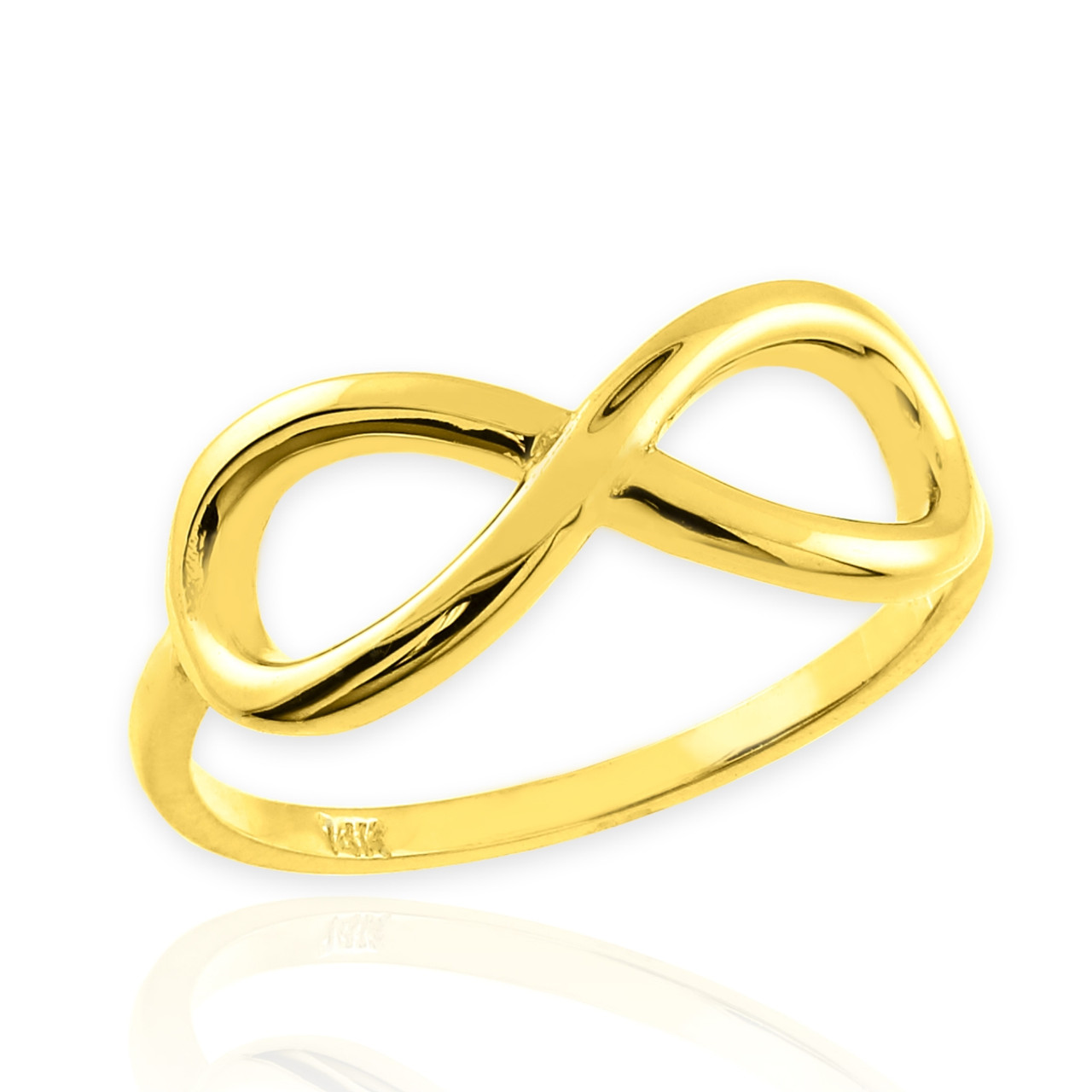 Yellow Gold Infinity Rings