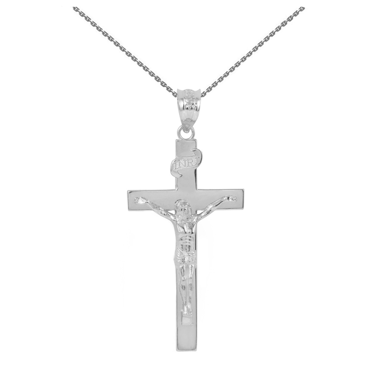 Sterling Silver Jesus Crucifix Cross 
