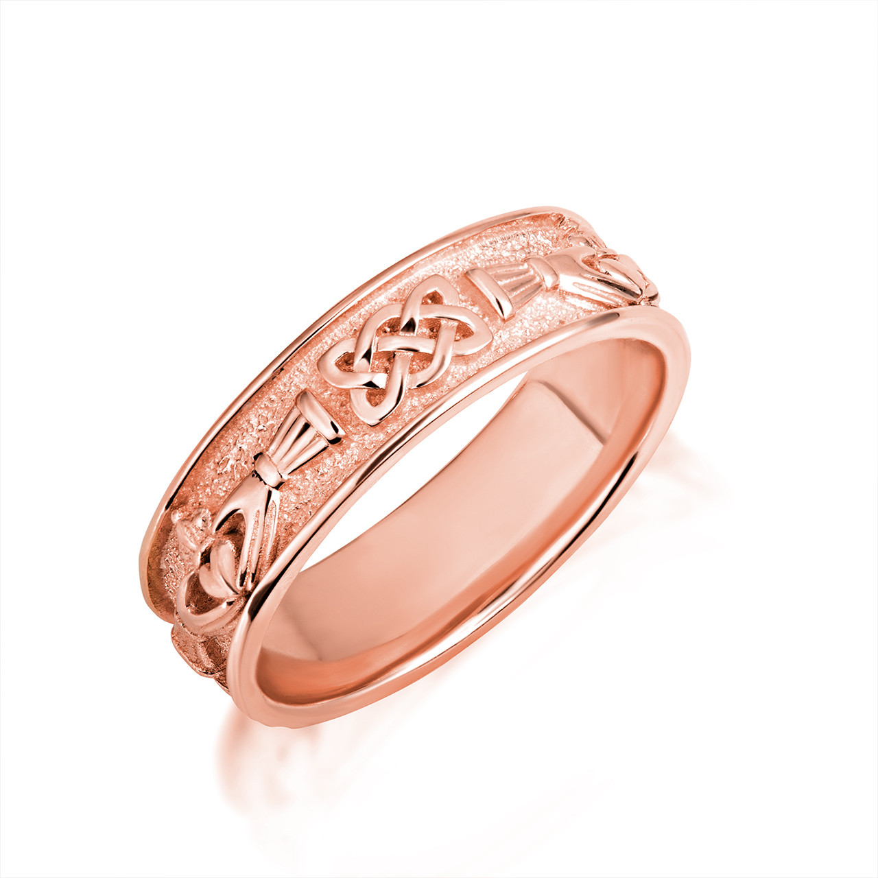 celtic knot irish claddagh wedding ring sets