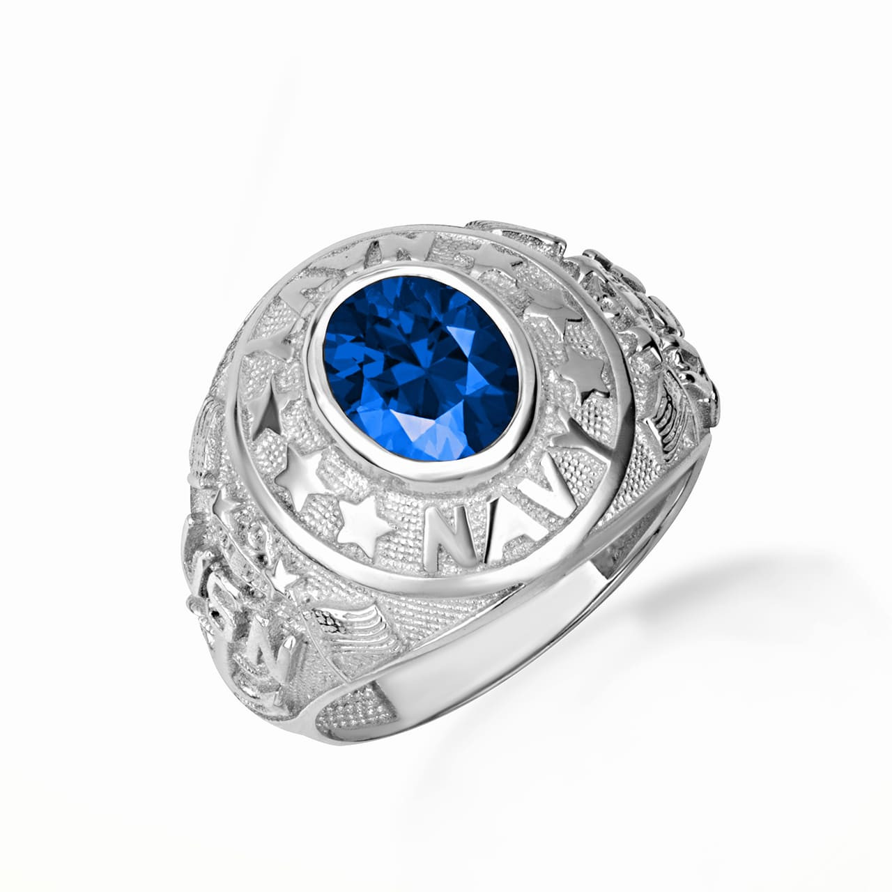 925 Sterling Silver United States Navy Cubic Zirconia Officially