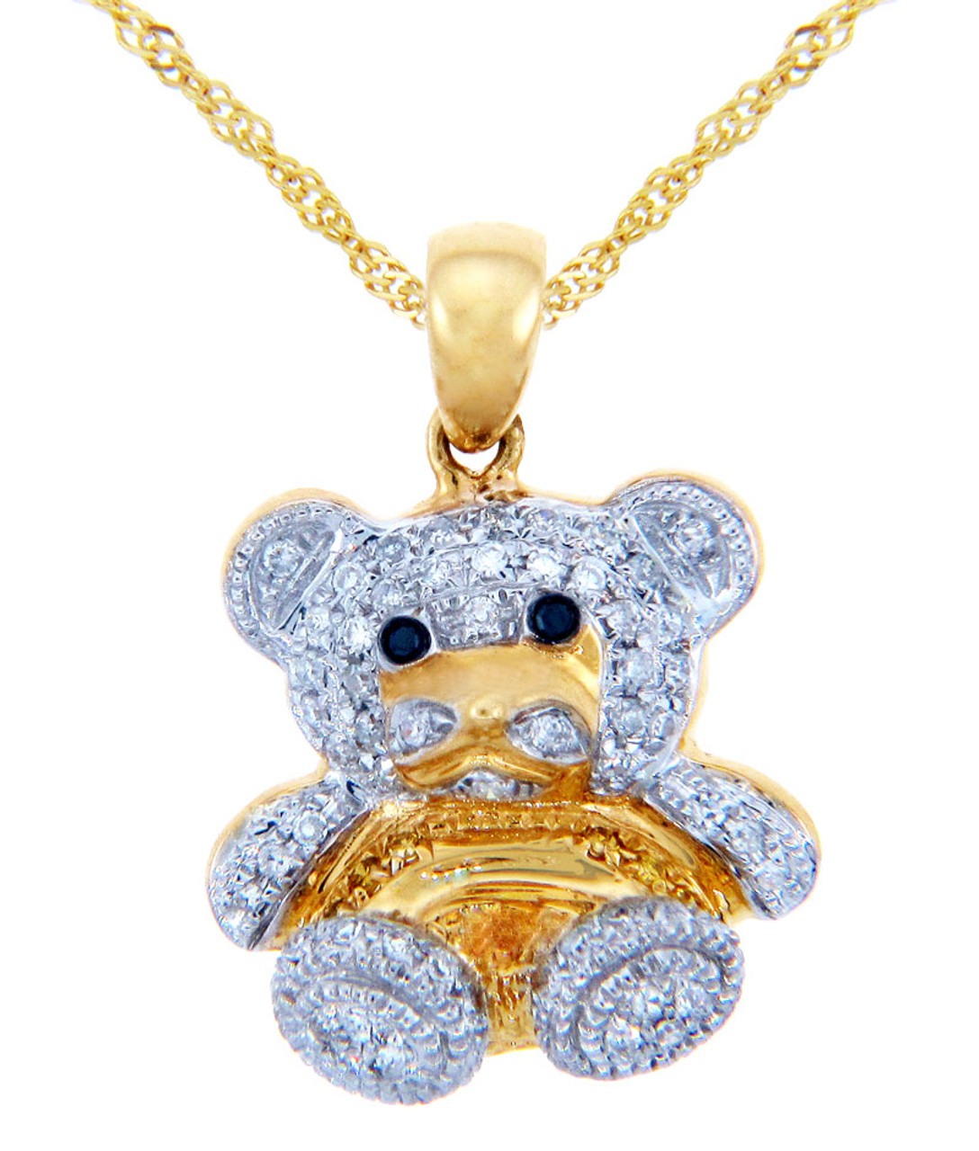 0.58ct-diamond and gold Bold Bear necklace | TOUS