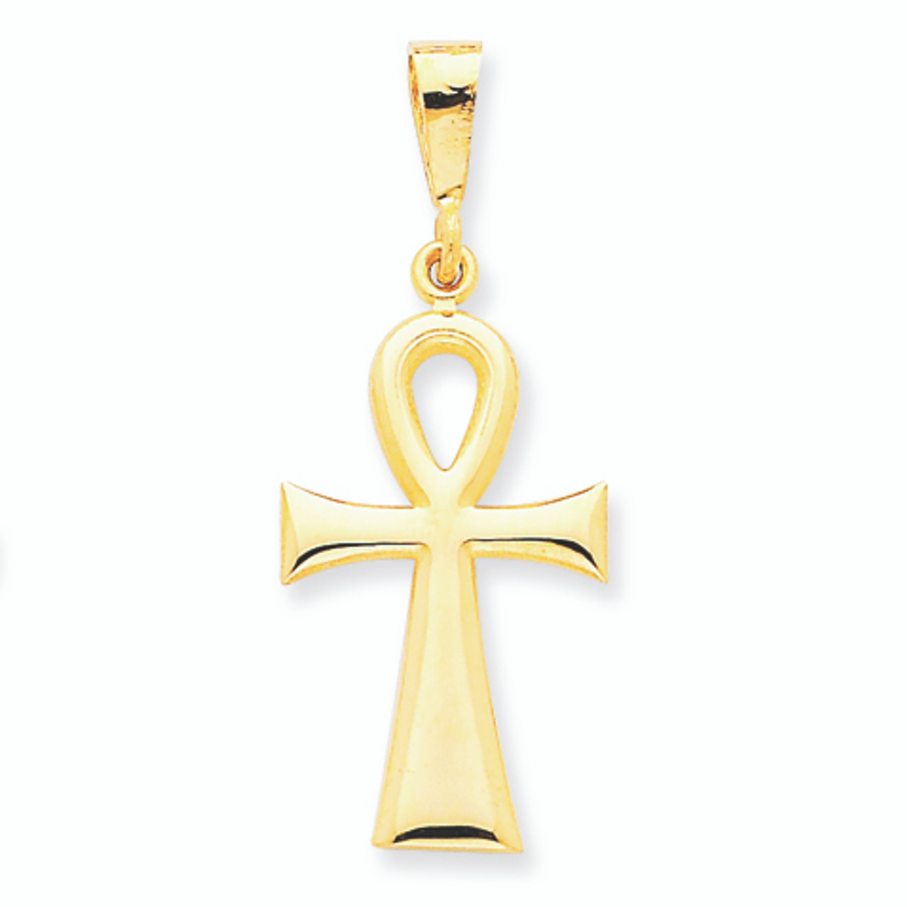 14K Gold Egyptian Ankh Cross