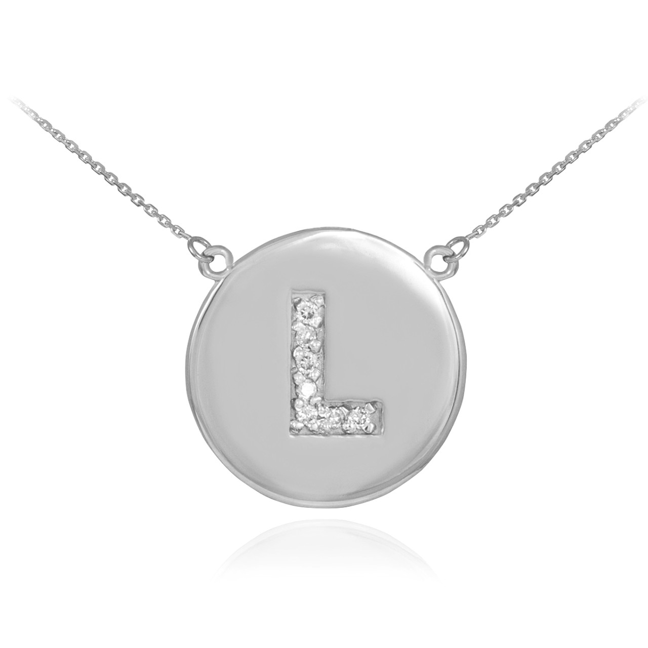 Diamond Initial Pendant Letter L 001-310-00084 14KY Campbell | Joe Escobar  Diamonds | Campbell, CA