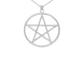 Gold Small Pentagram Pendant(Available in Yellow/Rose/White Gold)