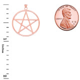 Gold Small Pentagram Pendant(Available in Yellow/Rose/White Gold)