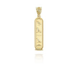 Yellow Gold Egyptian Hieroglyphics Pendant
