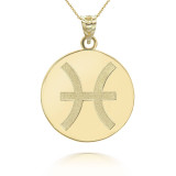 Gold Pisces Pendant