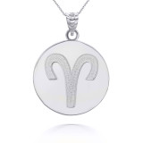 12 Astrological Gold Personalized Zodiac Sign Pendant Necklace  (Available in Yellow/Rose/White Gold)