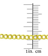 Yellow Gold Cuban Link Chain (Available In 1.67mm,2.65mm,2.85mm,3.69mm)