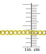 Yellow Gold Cuban Link Chain (Available In 1.67mm,2.65mm,2.85mm,3.69mm)