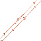 Rose Gold Bead Link Chain