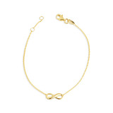 14K Yellow Gold Infinity Eternity Bracelet
