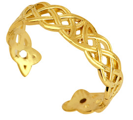 Gold Trinity Toe Ring