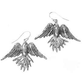 Sterling Silver Soaring American Eagle Earrings