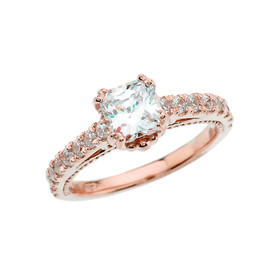 Elegant Rose Gold Proposal/Wedding Ring