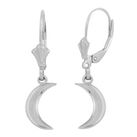 Sterling Silver Crescent Moon Earring Set