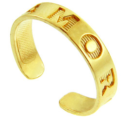 Yellow Gold AMOR Toe Ring