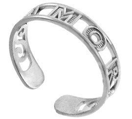 AMOR Silver Toe Ring