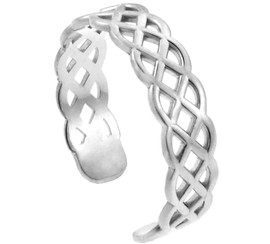Silver Trinity Knot Toe Ring