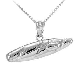 Sterling Silver Cigar Pendant Necklace